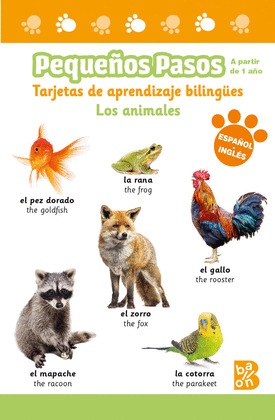 PEQUEÑOS PASOS -TARJETAS DE APRENDIZAJE BILINGÜES ESPAÑOL-INGLÉS - LOS ANIMALES