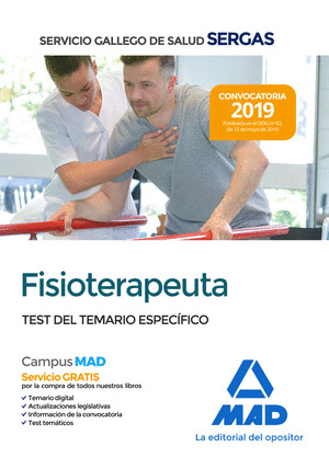 FISIOTERAPEUTA SERGAS TEST DEL TEMARIO ESPECIFICO