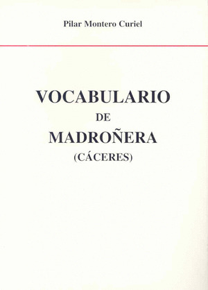 VOCABULARIO DE MADROÑERA