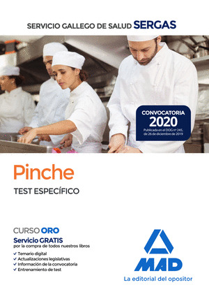 PINCHE DEL SERGAS. TEST PARTE ESPECÍFICA. SERVICIO GALLEGO DE SALUD