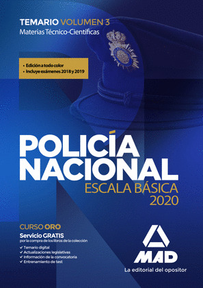POLICIA NACIONAL ESCALA BASICA TEMARIO VOLUMEN 3