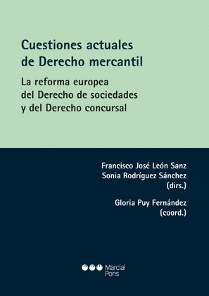 CUESTIONES ACTUALES DE DERECHO MERCANTIL