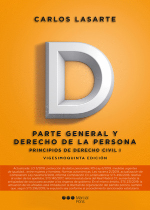 PRINCIPIOS DE DERECHO CIVIL, I 2019.