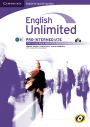 ENGLISH UNLIMITED, PRE-INTERMEDIATE. WORKBOOK. SELF-STUDY PACK WITH DVD-ROM & AUDIO CD (WB+DVD+CD