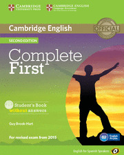 COMPLETE FIRST (FCE) (2ND ED.) STUDENT'S BOOK WITHOUT ANSWERS WITH CD-ROM