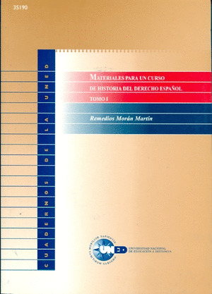 MATERIALES PARA UN CURSO DE HISTORIA DEL DERECHO. T-I