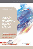 POLICÍA NACIONAL ESCALA BÁSICA. TEMARIO VOL. I.