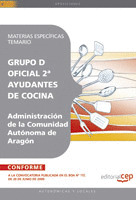 OFICIAL 2ª AYUDANTES DE COCINA DE LA ADMINISTRACIÓN DE LA COMUNIDAD AUTÓNOMA DE