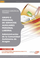 MATERIAS ESPECÍFICAS  PERSONAL DE SERVICIOS AUXILIARES  PERSONAL LABORAL DE LA A