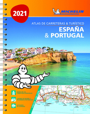 ATLAS DE ESPAÑA & PORTUGAL 2021 DE CARRETERAS Y TURÍSTICO MICHELIN (A4)