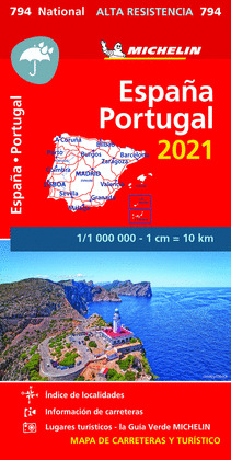 MAPA NATIONAL ESPAÑA - PORTUGAL. ALTA RESISTENCIA. 2021 (794)