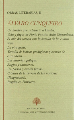 ALVARO CUNQUEIRO. OBRAS LITERARIAS, II (2ª EDICION)