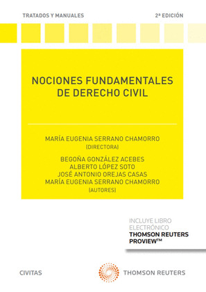 NOCIONES FUNDAMENTALES DE DERECHO CIVIL  (PACK DÚO PAPEL + CLAVE E-BOOK)