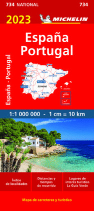 MAPA NATIONAL ESPAÑA, PORTUGAL 2023 (11734)