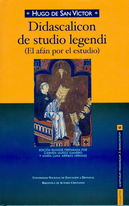 DIDASCALICON DE STUDIO LEGENDI (EL AFÁN POR EL ESTUDIO)