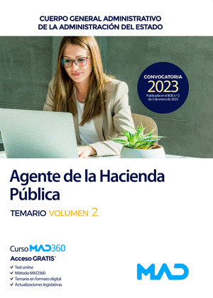 TEMARIO 2 AGENTE DE LA HACIENDA PÚBLICA. CUERPO GENERAL ADMINISTRATIVO DE LA ADMINISTRACIÓN DEL ESTADO