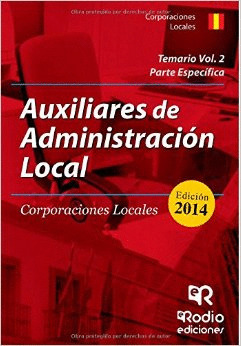 AUXILIARES DE ADMINISTRACION LOCAL TEMARIO VOL 2 PARTE ESPECIFICA CORPORACION LO