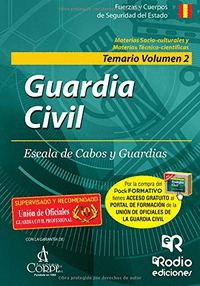 GUARDIA CIVIL. ESCALA DE CABOS Y GUARDIAS 2 TEMARIO MATERIAS