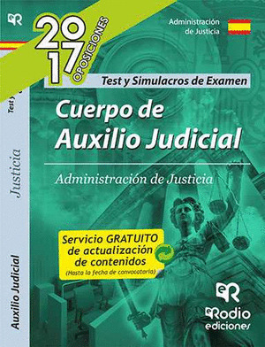 CUERPO DE AUXILIO JUDICIAL DE LA ADMINISTRACION DE JUSTICIA. TEST DEL TEMARIO Y