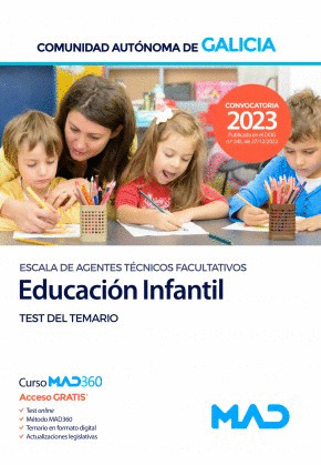 EDUCACION INFANTIL. GALICIA. TEST DEL TEMARIO