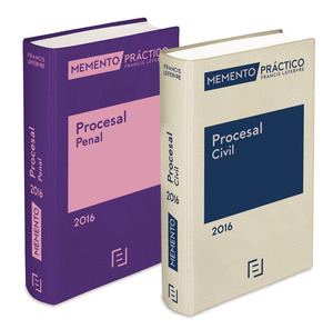 PACK MEMENTO PROCESAL CIVIL + MEMENTO PROCESAL PENAL 2016