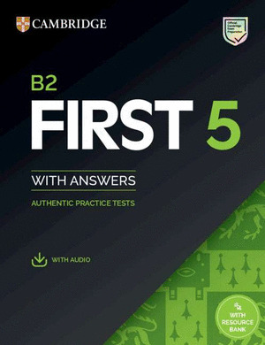 B2 FIRST 5 STUDENT'S BOOK WITH ANSWERS WITH AUDIO WITH RESOURCE BANK
