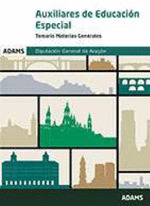 TEMARIO MATERIAS GENERALES AUXILIARES DE EDUCACION ESPECIAL. DIPUTACION GENERAL