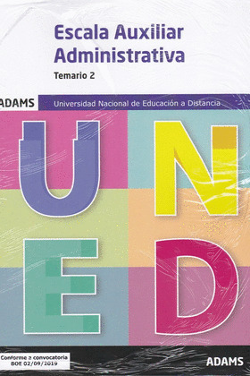 ESCALA AUXILIAR ADMINISTRATIVA ( UNED) - TEMARIO 2