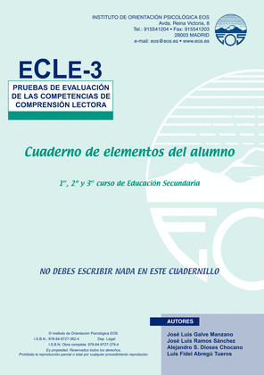 ECLE 3. CUADERNO DE ELEMENTOS