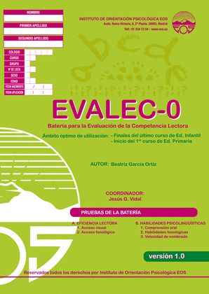 EVALEC 0 BATERÍA PARA LA EVALUACIÓN DE LA COMPETENCIA LECTORA