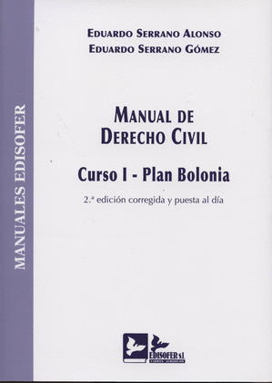 MANUAL DE DERECHO CIVIL CURSO I  PLAN BOLONIA