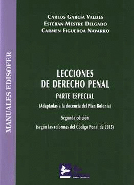LECCIONES DE DERECHO PENAL. PARTE ESPECIAL