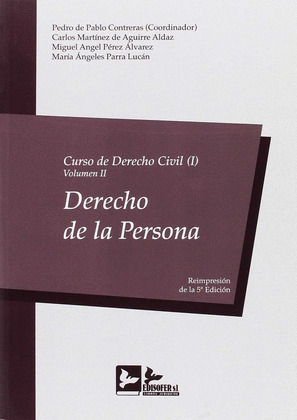 CURSO DERECHO CIVIL I - VOLUMEN II