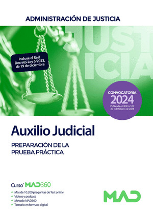 CUERPO DE AUXILIO JUDICIAL PREPARACION DE LA PRUEBA PRACTICA