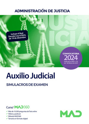 CUERPO DE AUXILIO JUDICIAL SIMULACROS DE EXAMEN
