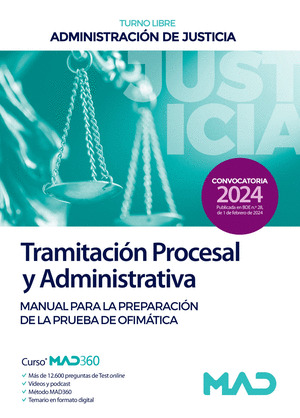 MANUAL PARA LA PREPARACION DE LA PRUEBA OFIMATICA TRAMITACION PROCESAL Y ADMINISTRATIVA