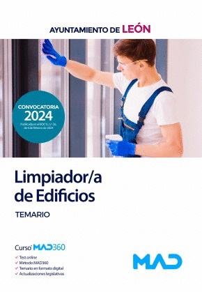 LIMPIADOR/A EDIFICIOS. TEMARIO. AYUNTAMIENTO DE LEÓN