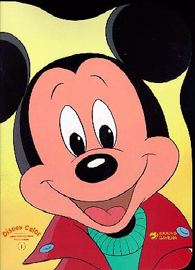 MICKEY. LIBRO PARA COLOREAR TROQUELADO