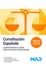 CONSTITUCIÓN ESPAÑOLA CUESTIONARIOS Y CASOS PRACTICOS PARA OPOSICIONES