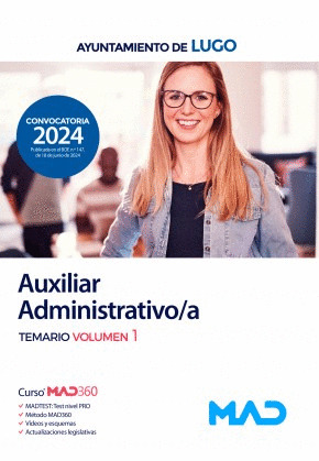 AUXILIAR ADMINISTRATIVO/A TEMARIO VOLUMEN 1