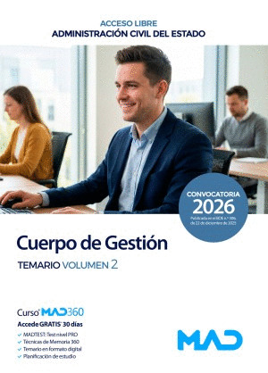 CUERPO DE GESTIÓN TEMARIO VOLUMEN 2