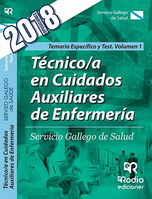 TECNICO/A EN CUIDADOS AUXILIARES DE ENFERMERIA. SERGAS. PARTE ESPECIFICA TEMARIO