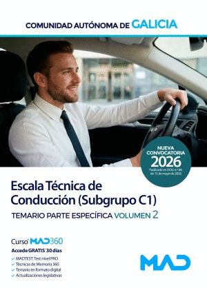 TEMARIO ESPECIFICO VOLUMEN 2 ESCALA TÉCNICA DE CONDUCCION