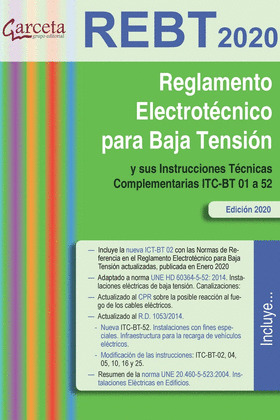 REBT 2020. REGLAMENTO ELECTROTÉCNICO PARA BAJA TENSIÓN. EDICIÓN 2020