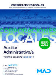 025 T1 AUXILIAR ADMINISTRATIVO ;A CORPORACIONES LOCALES