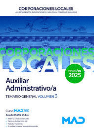 025 T3 AUXILIAR ADMINISTRATIVO ;A CORPORACIONES LOCALES