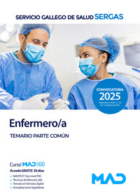 ENFERMERO;A. SERVICIO GALLEGO DE SALUD (SERGAS). TEMARIO PARTE COMÚN