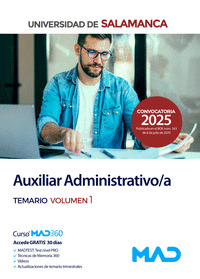 AUXILIAR ADMINISTRATIVO/A TEMARIO 1 UNIVERSIDAD SALAMANCA