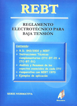 REBT REGLAMENTO ELECTROTECNICO PARA BAJA TENSION