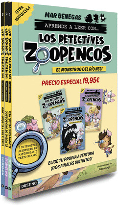 PACK APRENDER A LEER CON... ¡LOS DETECTIVES ZOOPENCOS! 1, 2 Y 3: LUNA LLENA Y EL BÚHO-LOBO - EL HUEVO DE 